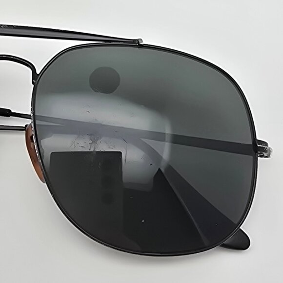 Ray-Ban RB3561 002/58 General Black Frame Polarized G-15 Lens Aviator Sunglasses - Picture 12 of 16